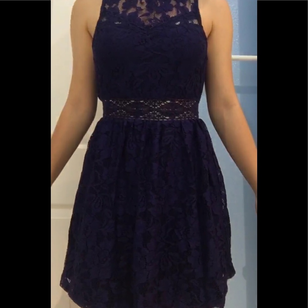 a Forever 21 blue dress